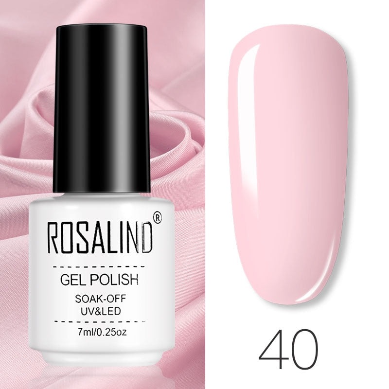 ROSALIND Gel Polish Set Manicure for Nails Semi Permanent Vernis top coat UV LED Gel Varnish Soak Off Nail Art Gel Nail Polish - Fashionner