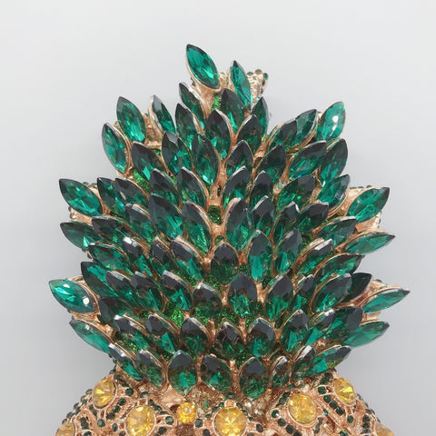 Pochette de Soirée Diamant Ananas Sac à Main Entièrement Diamanté pour Fête ou Banquet