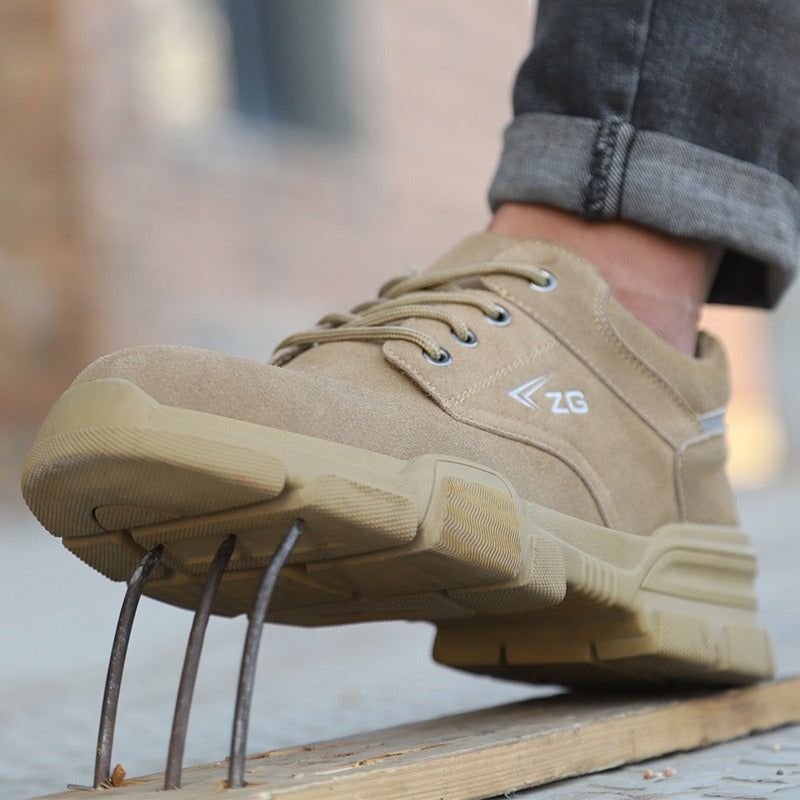 Summer labor protection shoes anti-smash anti-puncture wear protection safety shoes steel baotou soft sole - Fashionner