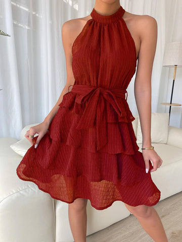 Robes Dos Nu Femme Robe Sans Manches à Volants