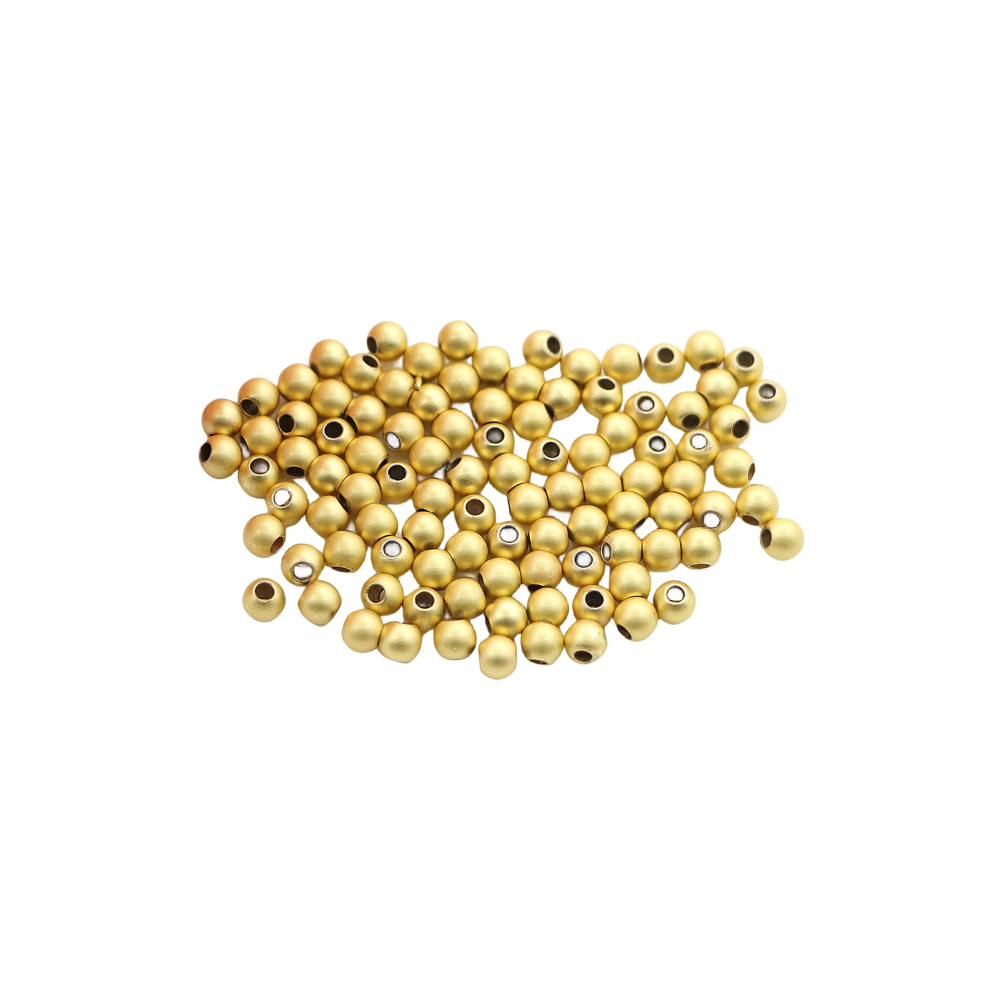 14K Gold-plated Color Retention Transfer Spacer Golden Beads