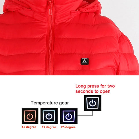 Nouvelle veste chauffante électrique USB en coton, manteau chauffant, vêtements thermiques, gilet chauffant pour homme, hiver