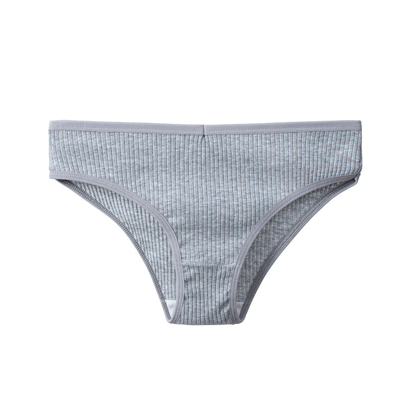 Women's Cotton Breathable Threaded Briefs - Fashionner