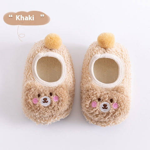 Thickening Fleece-lined Baby Low-top Ankle Non-slip Floor Socks