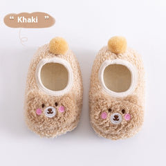 Thickening Fleece-lined Baby Low-top Ankle Non-slip Floor Socks