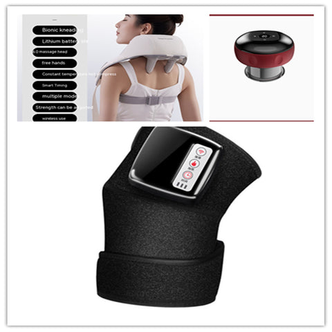 Appareil de massage électrique infrarouge chauffant pour les genoux, coudes et articulations, avec thérapie par vibration, physiothérapie, soulagement de la douleur