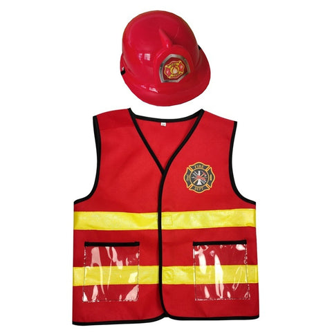 Ensemble 6 pièces de vêtements de cosplay de pompier pour enfants « As The Light Goes Out »