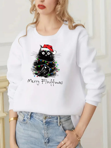 Pull à col rond de Noël pour femmes