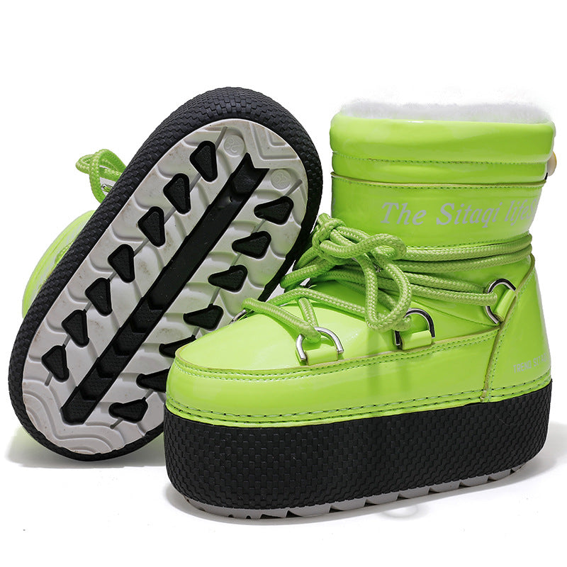 Parent-child Platform Space Boots Moon Boots Sleeve - Fashionner