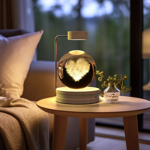 Veilleuse d'intérieur dinosaure cosmique boule de cristal, alimentée par USB, lumière chaude de chevet, cadeau d'anniversaire