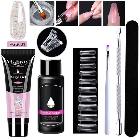 7-Piece Nail Art Crystal Extender Set - Fashionner