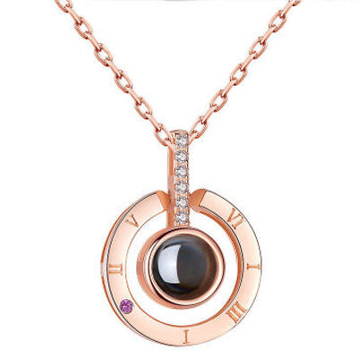 Hot Valentine's Day Gifts Metal Rose Jewelry Gift Box Necklace For Wedding Girlfriend Necklace Gifts - Fashionner