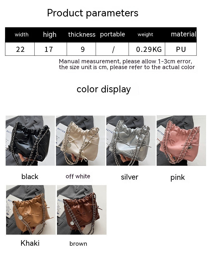 Niche Pleated Design Fashion Crossbody Shoulder Bag