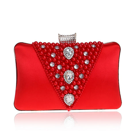 Sac de soirée brodé de perles pour banquet