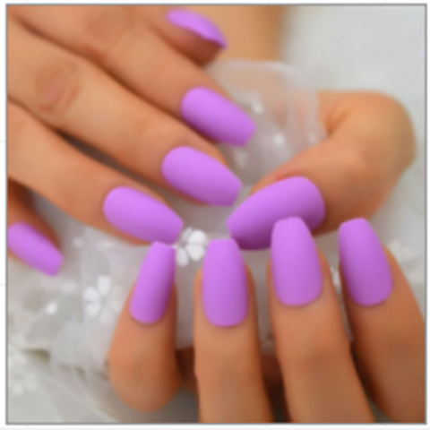 Nude Extra Long Fake Nails - Fashionner