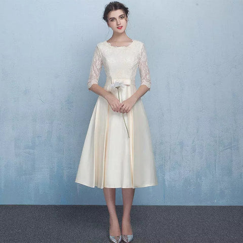 Medium sleeve Bridesmaid Dress