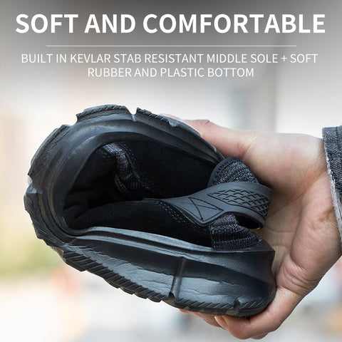 Labor Insurance Shoes Men's Anti-Smashing And Anti-Piercing Summer Breathable Steel-Toed Work Shoes Protective Shoes - Fashionner