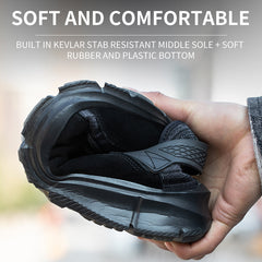 Labor Insurance Shoes Men's Anti-Smashing And Anti-Piercing Summer Breathable Steel-Toed Work Shoes Protective Shoes - Fashionner