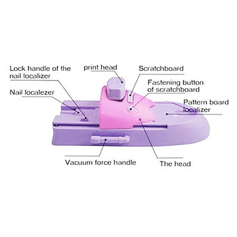 Nail Art Stamping Printing Machine DIY Pattern Stamper Manicure Nail Art Printer - Fashionner