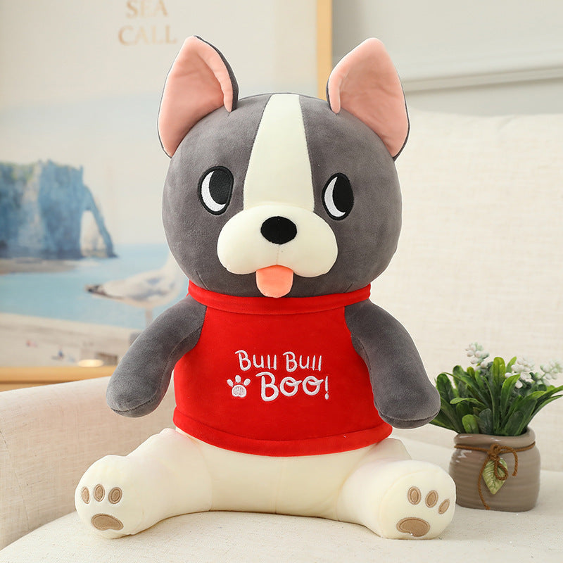 Bulldog plush toy doll