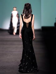 Slender Fishtail Annual Party Banquet Evening Dress