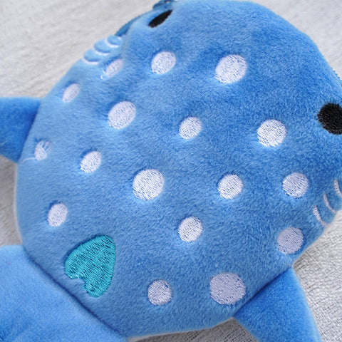 Porte-monnaie enfant en peluche requin mignon dessin animé pendentif