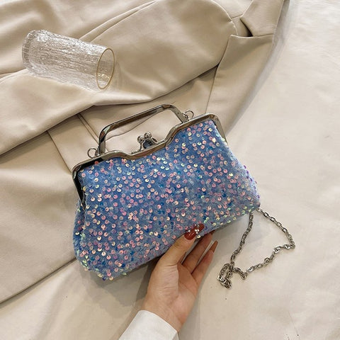 Nouveau sac à main à bandoulière tendance mode Sac de soirée niche à paillettes