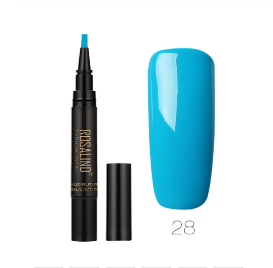 5ml Solid Color Nail Art Pen Nail Glue for Nail Art - Fashionner