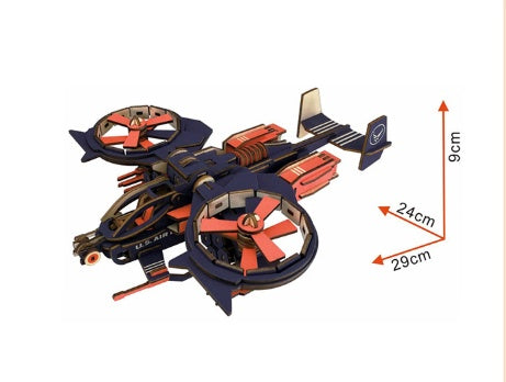 Military model (scorpion fighter) 3D Wooden
