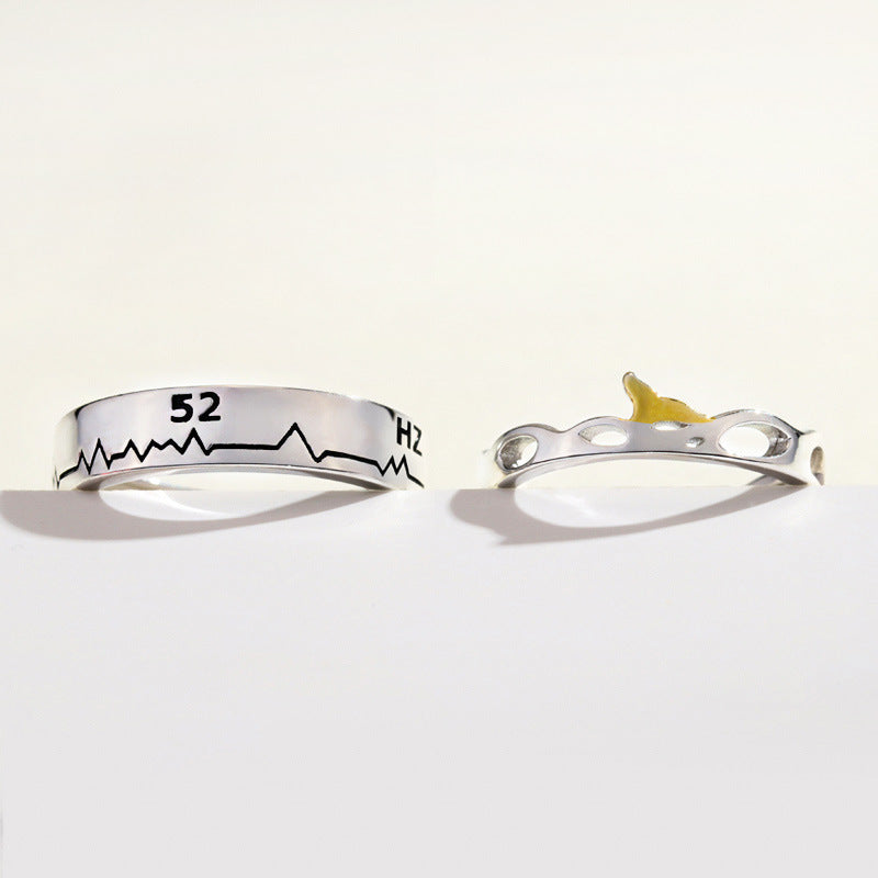 Couple Fashion Sterling Silver Ring