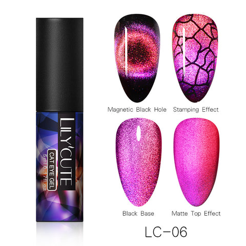 Magic Wide Cat Eye Nail Polish - Fashionner