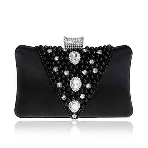 Sac de soirée brodé de perles pour banquet