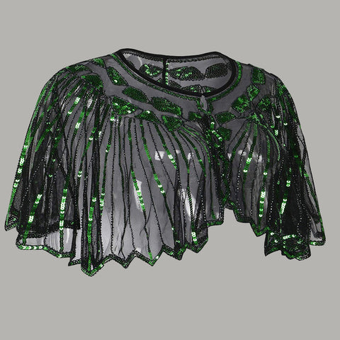 Robe de soirée à sequins et dentelle