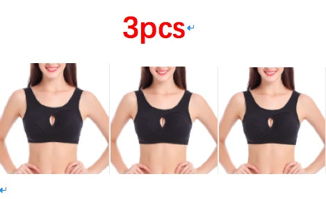 Soutien-gorge Grande Taille pour Femmes, Coton Anti-Choc, Haut de Nuit, Sans Boucles, Lingerie Sans Armature avec Coussinets Amovibles