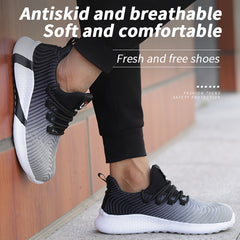Summer Breathable Labor Insurance Shoes Men's Anti-Smashing Anti-Piercing And Stiff Safety Shoes - Fashionner
