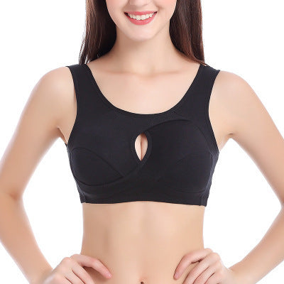Soutien-gorge Grande Taille pour Femmes, Coton Anti-Choc, Haut de Nuit, Sans Boucles, Lingerie Sans Armature avec Coussinets Amovibles