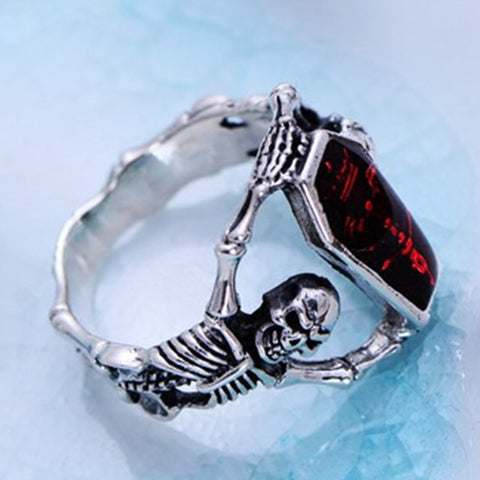 Bague tête de chauve-souris vampire
