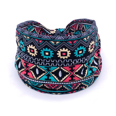 Bandeau pour cheveux avec fleurs de Datura, élastique et absorbant la transpiration, accessoires pour cheveux larges pour femmes