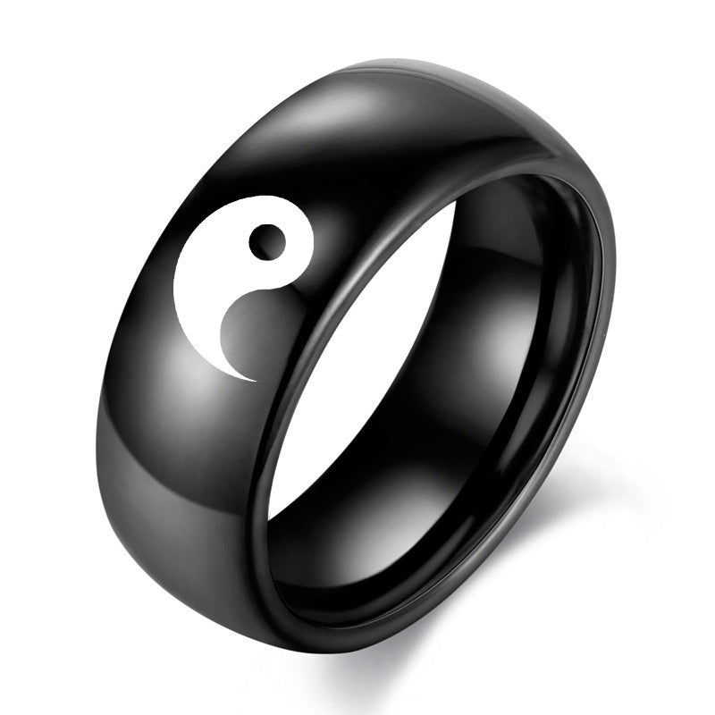 Yin Yang Couple Ring