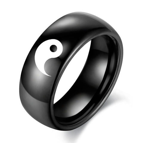 Bague de couple Yin Yang