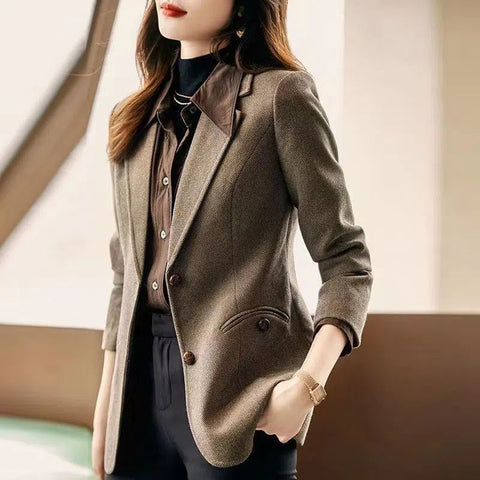 Blazer en laine pour femme, style mode