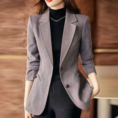 Blazer en laine pour femme, style mode
