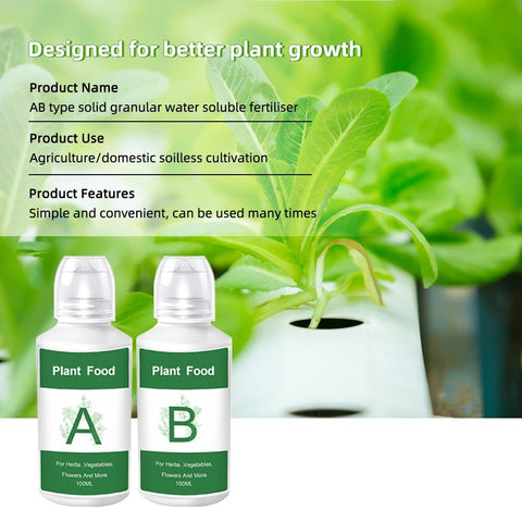 Solution nutritive hydroponique pour culture sans sol de particules solides de type AB