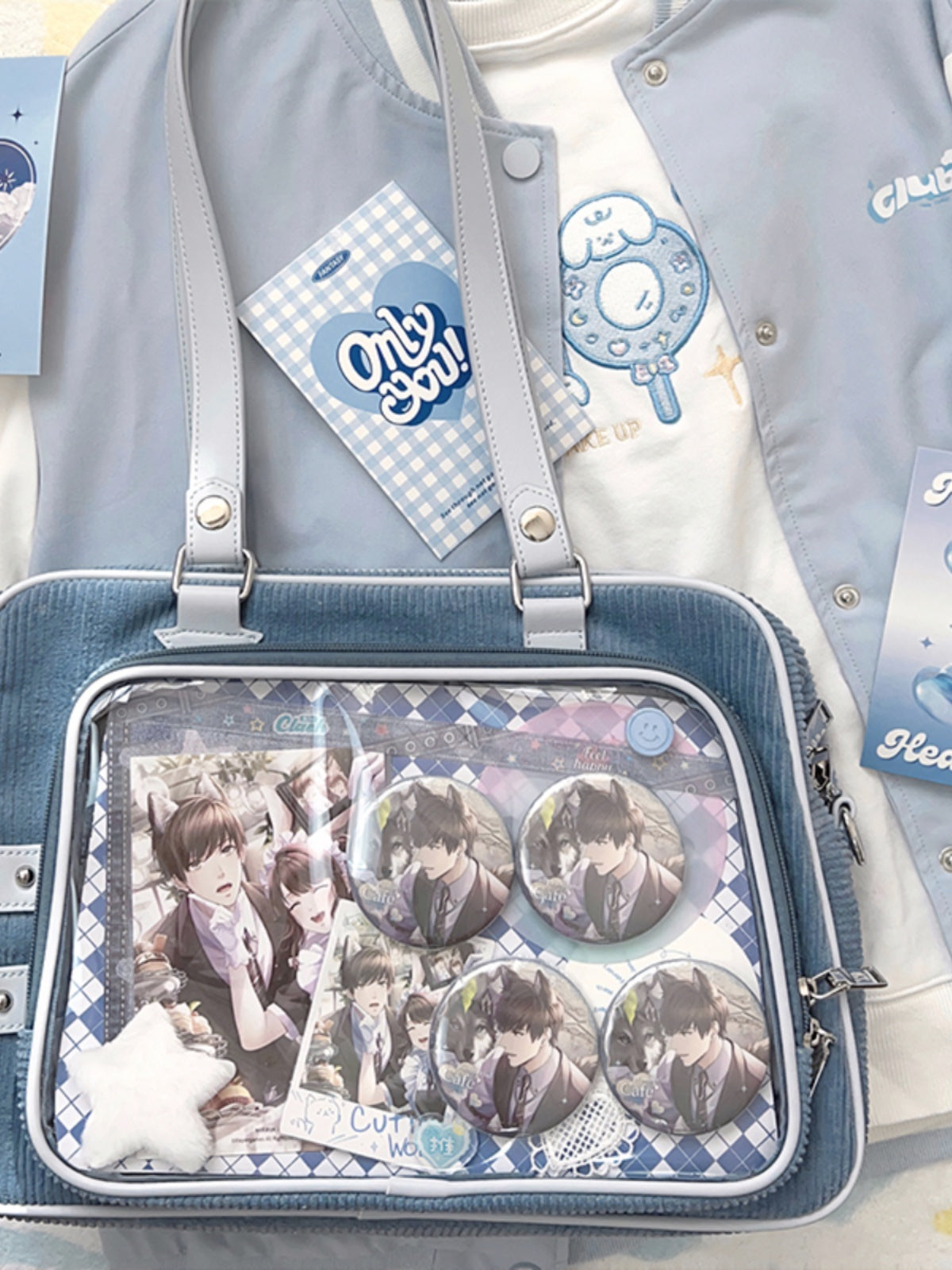 Women's Corduroy Large Capacity Commuter Shoulder Bag - Fashionner