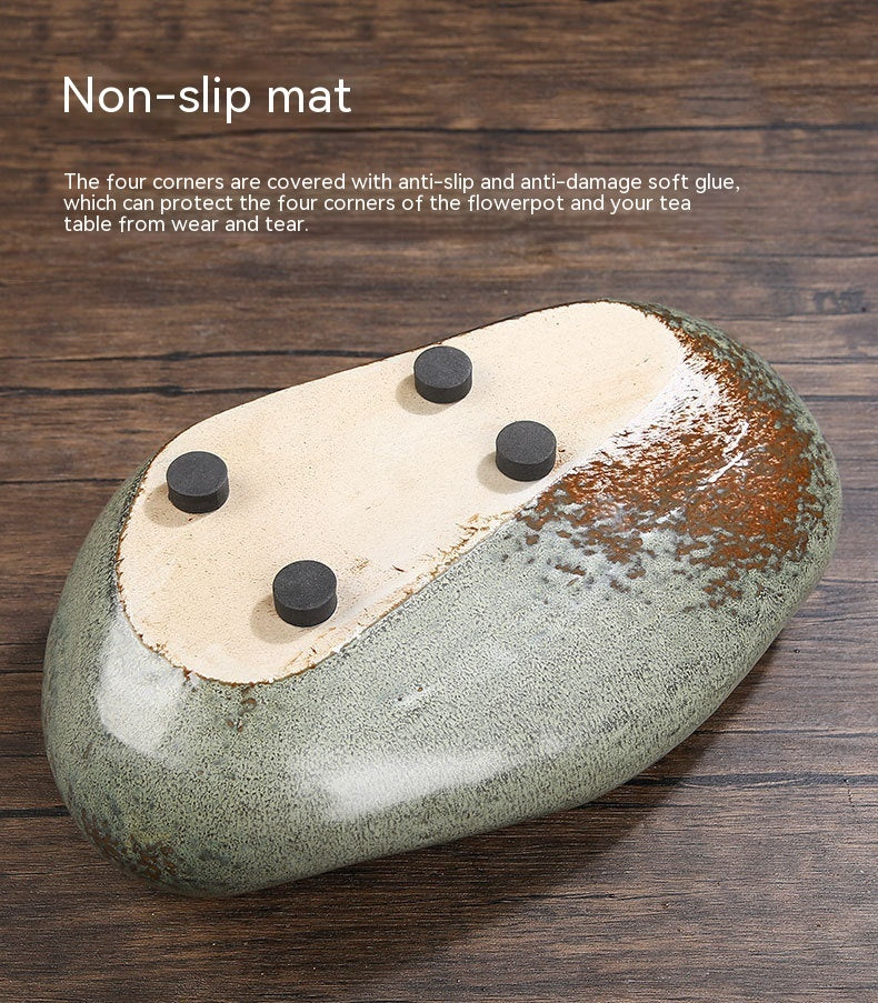 Non-porous Hydrocotyle Bowl Lotus Sleeping Lotus Lotus Flowerpot Cylinder Ceramic Stone Succulents Extra Large Hydroponic Vessel