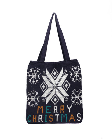 Hand-held knitted wool handbags - Fashionner