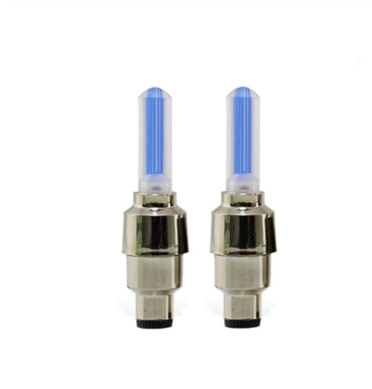 Neon Lights Tyre Wheel Valve Cap Light LED Car Tire Valve Caps Air Cover Tire Rim Valve Wheel Stem Cap Bike Light - Fashionner