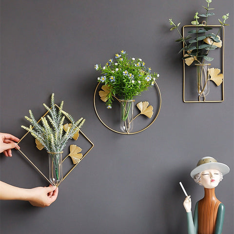 Vase Hydroponique Mural Décoration Créative Suspendue