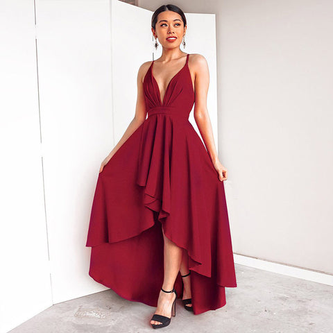 Robe de soirée à lacets
