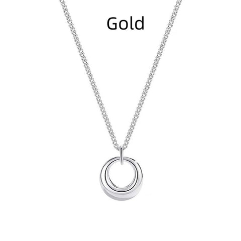 Buy Womens Geometric Round Necklace Minimalist Instagram-Style online at Fashionner.